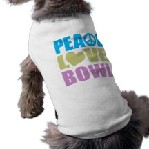 Cuenco del amor de la paz ropa de perros