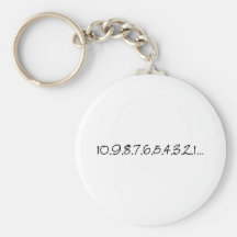 Cuenta descendiente del Año Nuevo Llaveros Personalizados