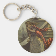 Cuento de hadas de Cenicienta del Victorian del vi Llavero Personalizado
