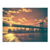 Cuento de hadas de Nueva York - horizonte hermoso Postales