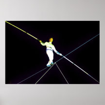 cuerda tirante que camina - funambulism impresiones