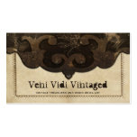 Cuero de Steampunk del Victorian y tarjetas de vis