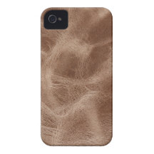 Cuero resistido viejo de Brown Case-Mate iPhone 4 Cárcasas