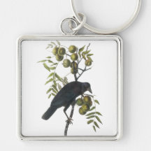 Cuervo americano, John James Audubon Llavero Personalizado