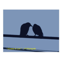"Cuervos en Luv " Tarjetas Postales