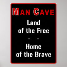 Cueva del hombre: Tierra del libre - Poster