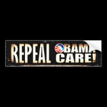 CUIDADO OBAMACARE DE OBAMA DE LA DEROGACIÓN pegatinas de parachoque
