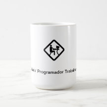 Cuidado! Programador Trabalhando Canecas