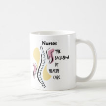 Cuide la espina dorsal taza de café