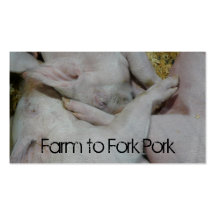 Cultivo de cerdo gordinflón de Piggies agrícola Tarjetas De Negocios