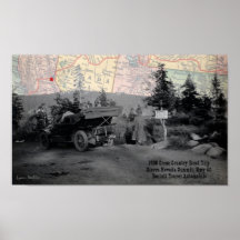 Cumbre del viaje por carretera 1908 de Sierra Neva Poster