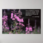 Cummings poster inspirado, plantas de EE del Firew