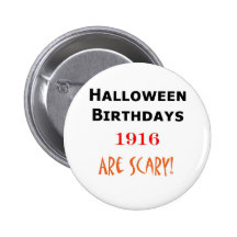 cumpleaños 1916 de Halloween Pins