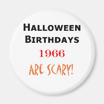 cumpleaños 1966 de Halloween Iman De Nevera