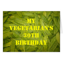 Cumpleaños 4 de 30 vegetarianos felicitacion 