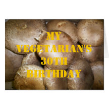 Cumpleaños 6 de 30 vegetarianos felicitacion 