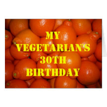 Cumpleaños 7 de 30 vegetarianos felicitaciones