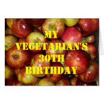 Cumpleaños 8 de 30 vegetarianos felicitaciones