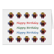 Cumpleaños ANDROIDE de HappyBirthday feliz Felicitación