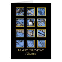 Cumpleaños - Brother - naturaleza Tarjetas