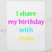 Cumpleaños con Jesús Tarjetas Informativas
