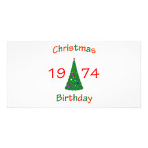 Cumpleaños de 1974 navidad tarjetas fotograficas 