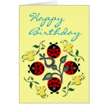 Cumpleaños de la mariquita felicitaciones