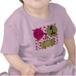 Cumpleaños de la rana de los chicas primer camiseta