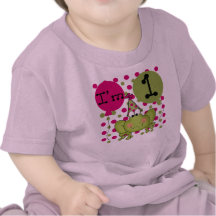 Cumpleaños de la rana de los chicas primer camiseta