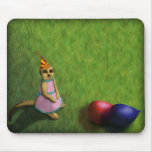 Cumpleaños de Meerkat, mousepad Tapetes De Ratón