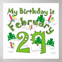Cumpleaños del año bisiesto posters