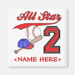 Cumpleaños del béisbol de All Star 2do Iman De Nevera