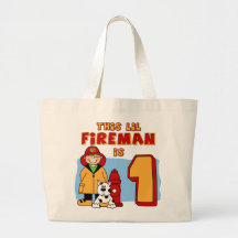 Cumpleaños del bombero de Lil 1r Bolsas