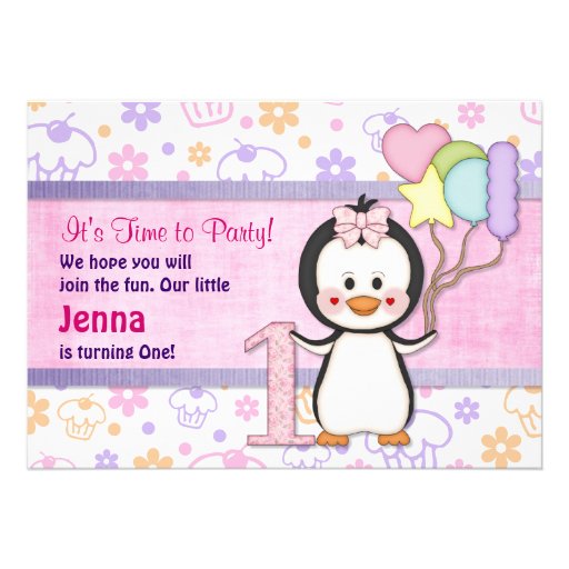 Cumpleaños del chica de Cutie- del pingüino primer Comunicado Personal