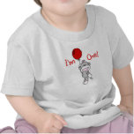 Cumpleaños del chica del mono del calcetín 1r camisetas