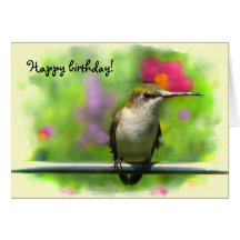 Cumpleaños del colibrí felicitaciones