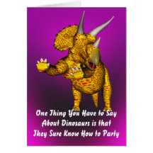 Cumpleaños del dinosaurio felicitacion 