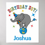 Cumpleaños del elefante del circo 2do poster