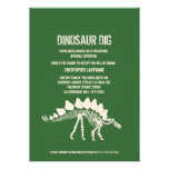 Cumpleaños del empuje del dinosaurio comunicado