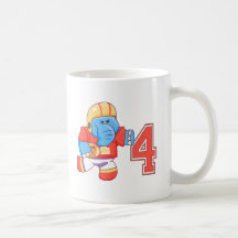 Cumpleaños del fútbol del elefante 4to tazas de café