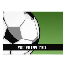 Cumpleaños del fútbol invitaciones personales 