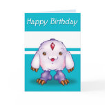 Cumpleaños del monstruo de Manga feliz tarjetas
