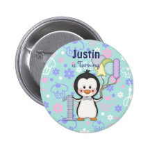 Cumpleaños del muchacho de Cutie- del pingüino pri