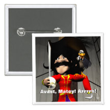Cumpleaños del pirata pin