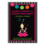 Cumpleaños descarado MODERNO RETRO del chica del H Invitación