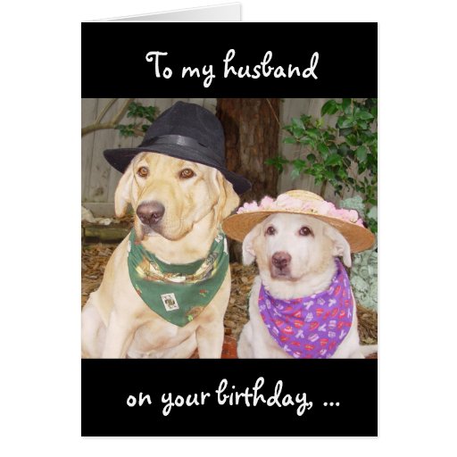 Cumpleaños divertido del marido tarjeta de Zazzle.es
