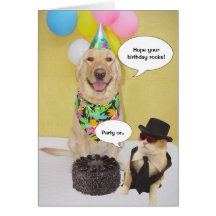Cumpleaños divertido tarjetas