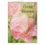 Cumpleaños dulce de los rosas tarjetas