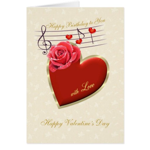 Cumpleaños, el día de San Valentín - música, coraz Felicitacion ... Cumpleaños, el día de San Valentín - música, coraz Felicitacion ...