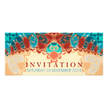 Cumpleaños exótico del batik/ocasión especial Invi Anuncios Personalizados
